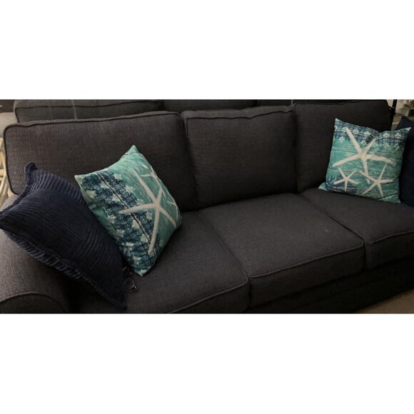 Beach Pillow Covers 2 Soft Cases Set Cottage Decor Coastal Nautical Decoration - Picture 7 of 7